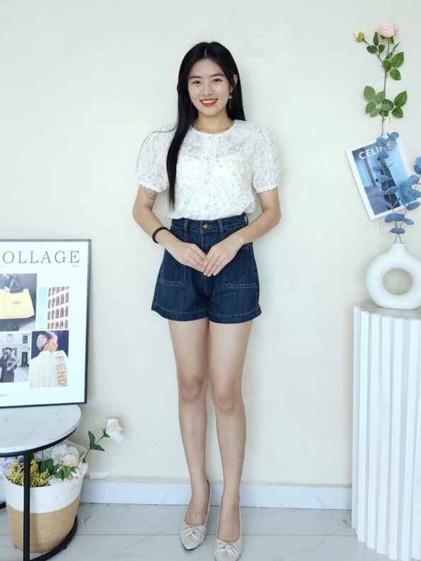 韩式绣花Floral Top (5512)