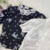韩式蝴蝶结绣花衫 (921)