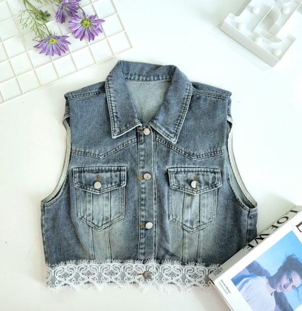 Denim马甲外套 (5018)