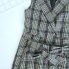 高品格纹套装(马甲外套+裤裙) (8123)