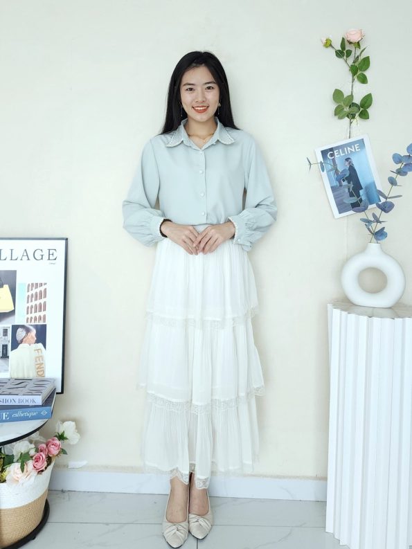 步步高升 Lace Midi Skirt (1283)D26