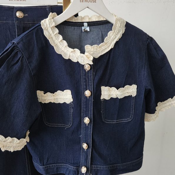 小香Denim套装 (Top&Skirt) (7153)