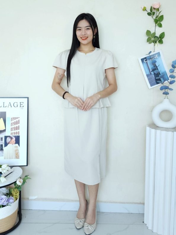 高品罗马棉套装 (上衣+半裙) (4031)