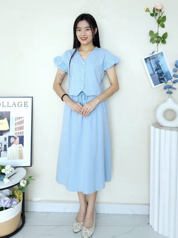 高品罗马棉套装 (上衣＋半裙)(3990)