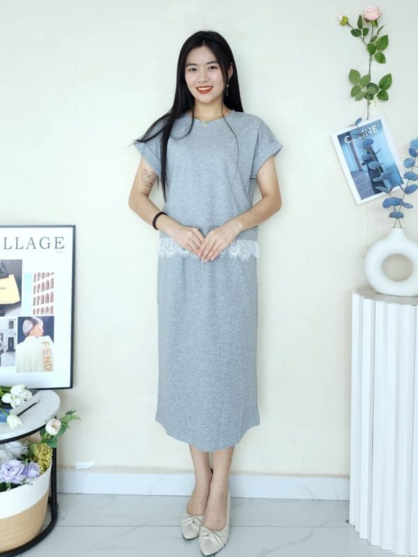 高品罗马棉套装 (上衣+半裙) (3968)