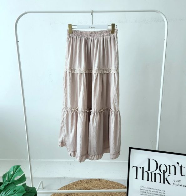 Ribbon Midi Skirt (3861)