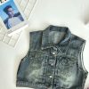 高品马甲牛仔外套 (6003)