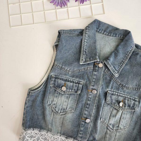 Denim马甲外套 (5018)