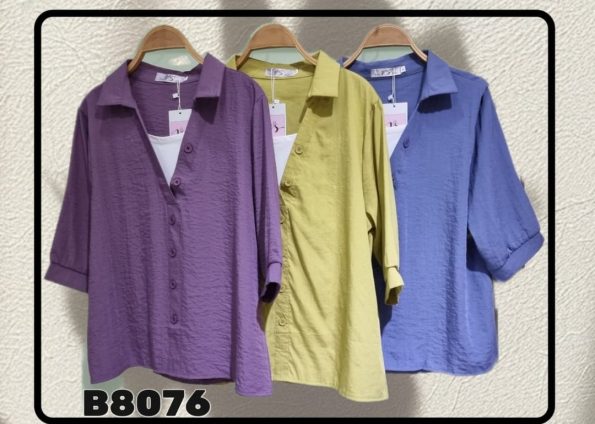 高品假两件时装上衣 (B8076)