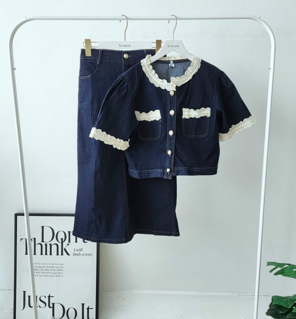 小香Denim套装 (Top&Skirt) (7153)