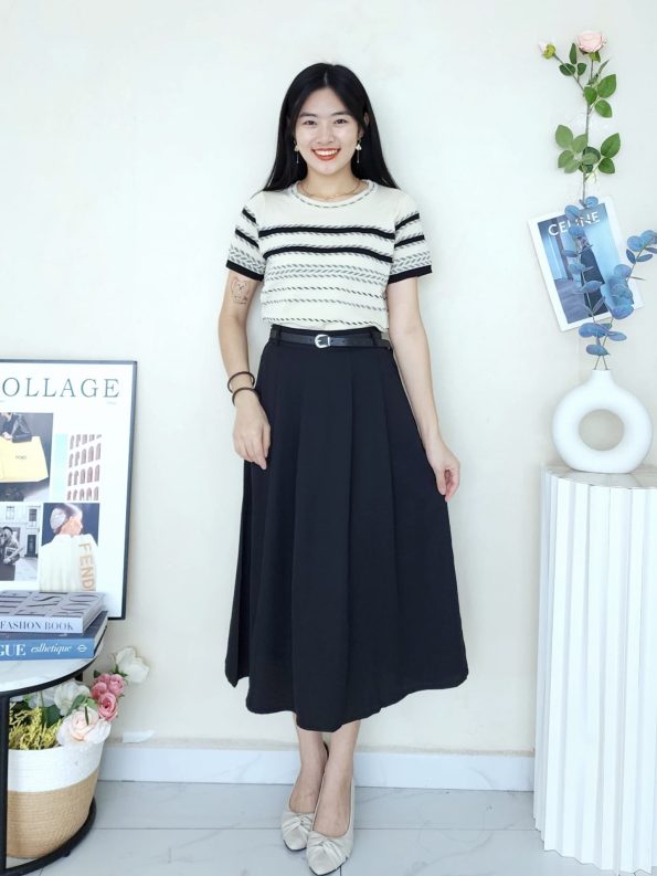 抗皱西装 Midi Skirt (8801)B26