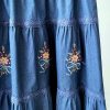 高品碎花牛仔半裙 (3611)C16