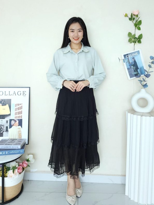步步高升 Lace Midi Skirt (1283)D26