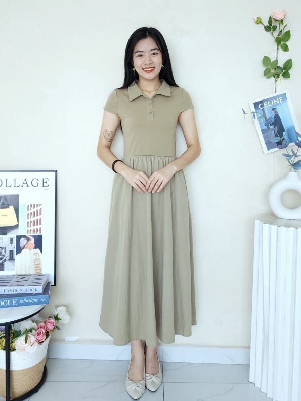 Polo Muji Collection Elegant Dress (9736)B39