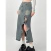 高品鱼尾Denim半裙 (1102)