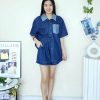 高品Denim套装(上衣+裤子) (A150)