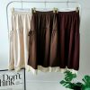 Premium Velvet Midi Skirt (9855)