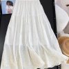 刺绣花韩式 Midi Skirt (5380)C16