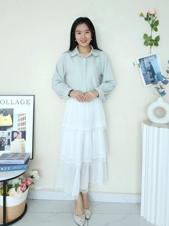 步步高升 Lace Midi Skirt (1283)D26