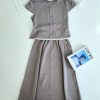 高品罗马棉套装 (上衣+半裙) (4085)