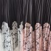 Premium Pleated Lace Midi Skirt (3007)
