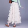 Premium Mesh Midi Skirt (1533)