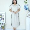 高品罗马棉套装 (上衣+半裙) (J4025)