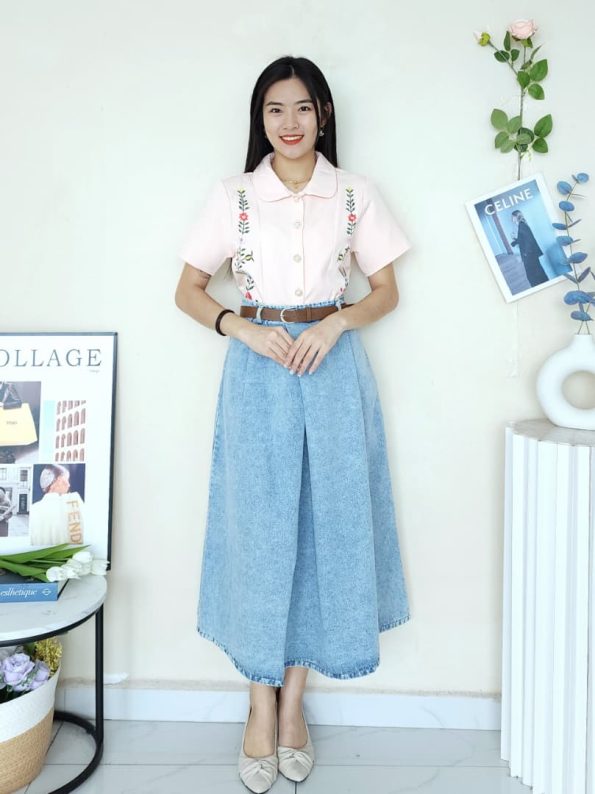 Premium Denim Skirt (2552)