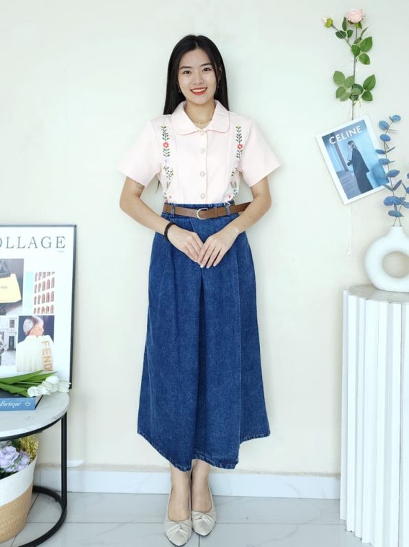 Premium Denim Skirt (2552)