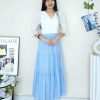 高品定制款桐花半身裙 (3326)