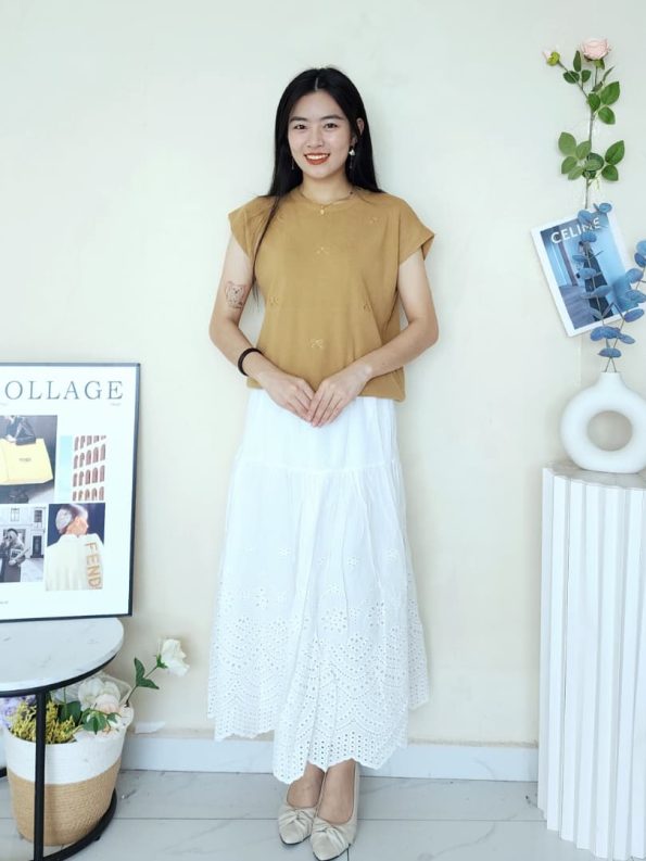 独家设计刺绣 Ribbon Top (7199) E