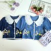 韩版刺绣denim时装上衣 (3356)