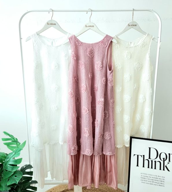 高品玫瑰提花 Elegant Dress (187)