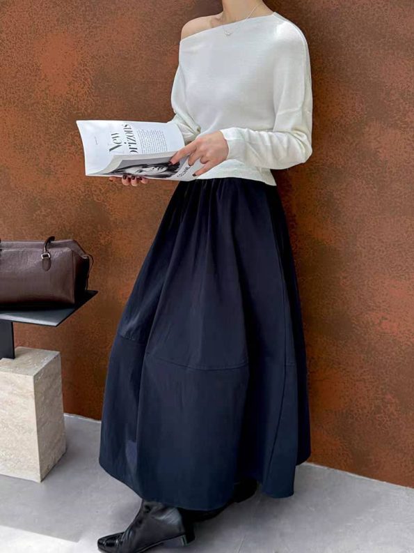 赤本韩日系Midi Skirt (26038)