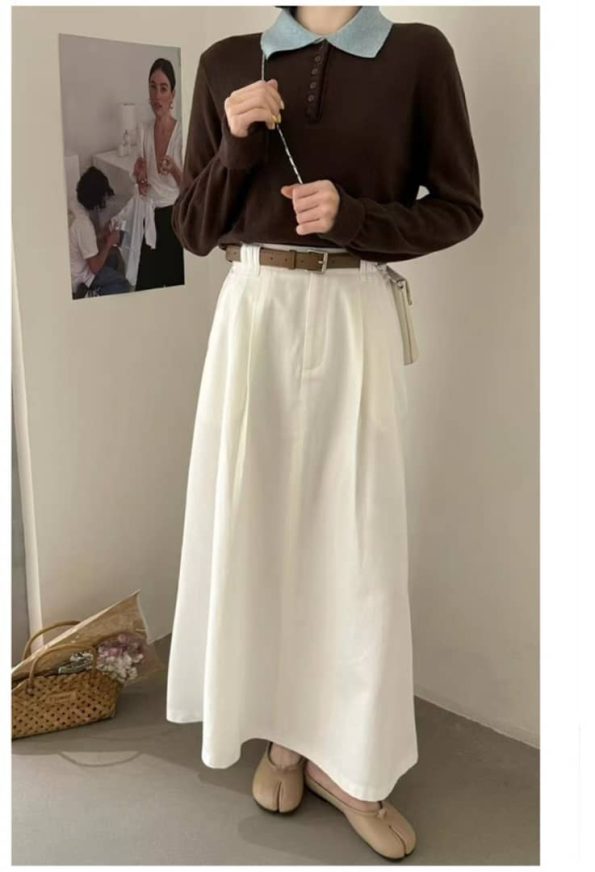 顶棉西装 Midi Skirt (98008)