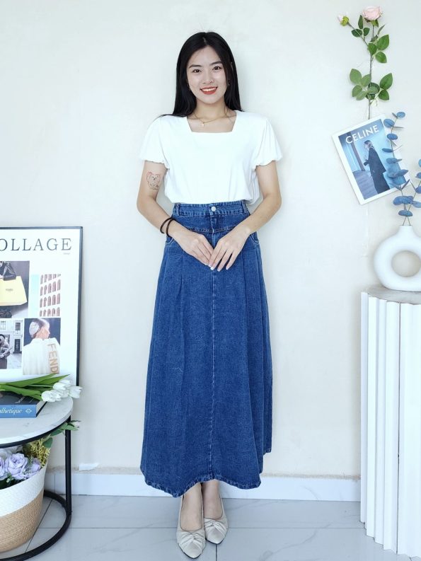 Premium Denim Skirt (9020)