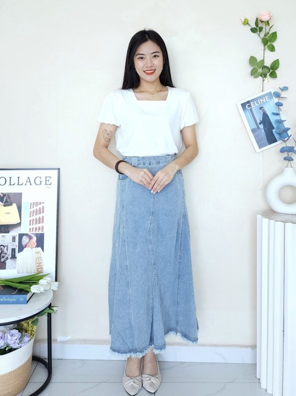 Premium Denim Skirt (9026)
