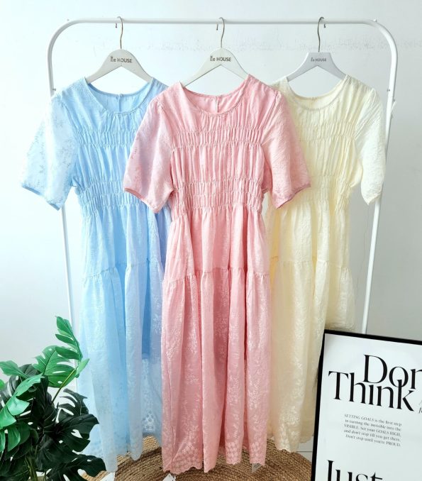 Premium Embroidery Floral Dress (9902)