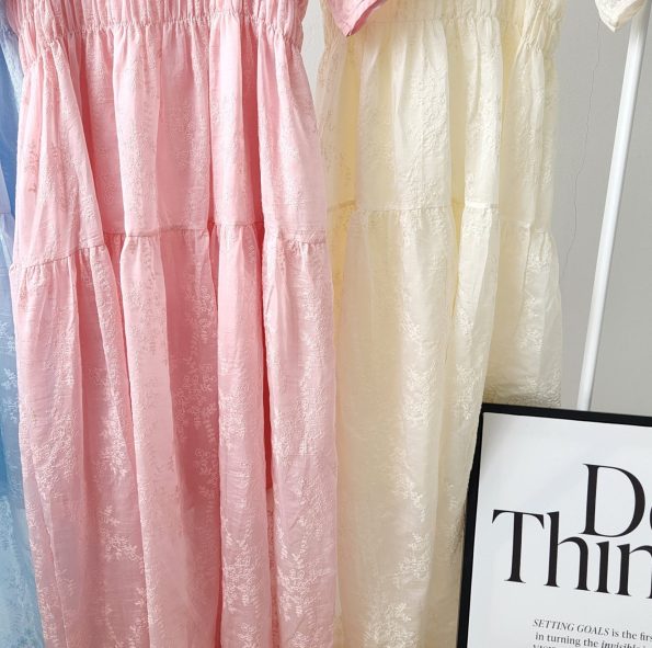 Premium Embroidery Floral Dress (9902)
