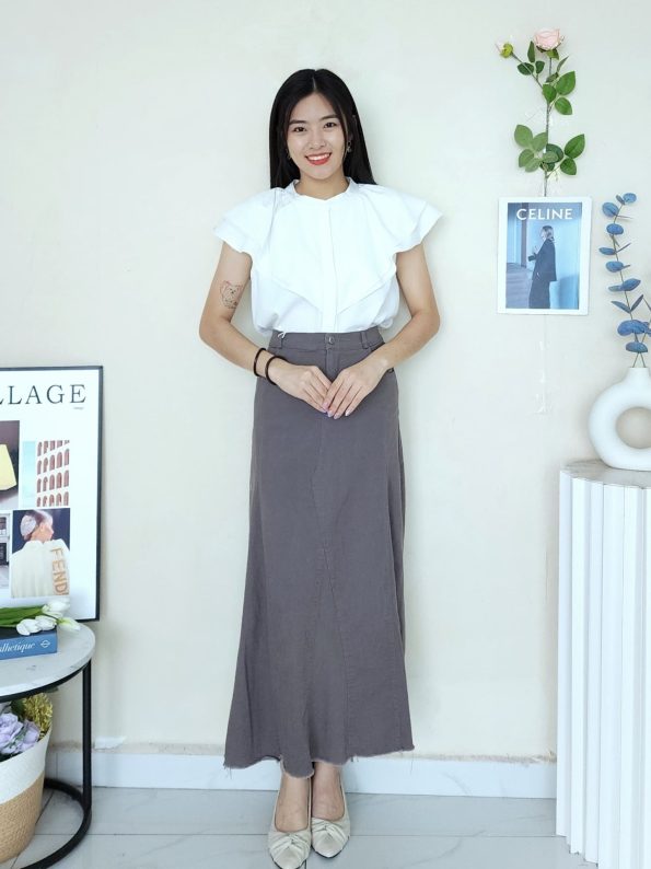 高品Cotton Jeans八布半裙 (6711)