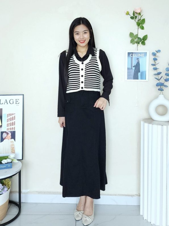 Cotton Jeans 设计款八布裙  (6375)