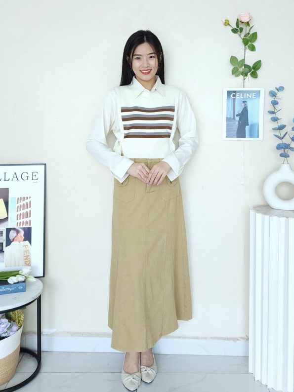 Cotton Jeans 设计款八布裙  (6375)