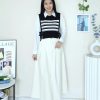 韩式两件式时装上衣 (马甲+衬衫) (1122)