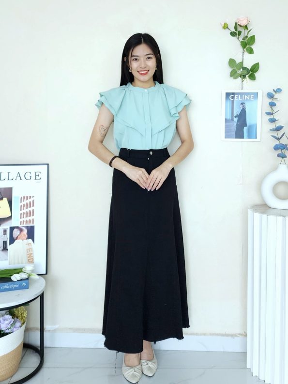 高品Cotton Jeans八布半裙 (6711)