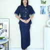 高品牛仔套装 (上衣+半裙) (1157)