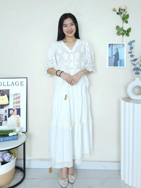 手工款embroidery外套衫 (4056)C27