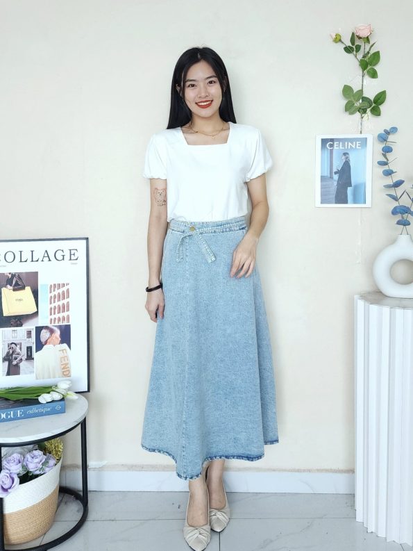 Premium Denim Skirt (2553)