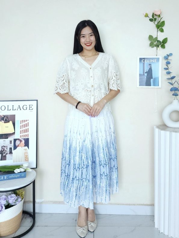 手工款embroidery外套衫 (4056)C27