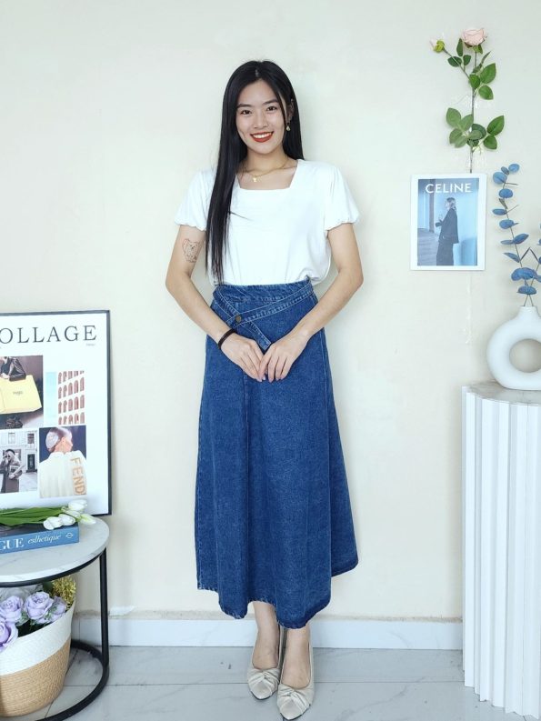 Premium Denim Skirt (2553)