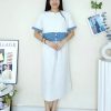 高品拼接Denim套装 (上衣+半裙) (4032)